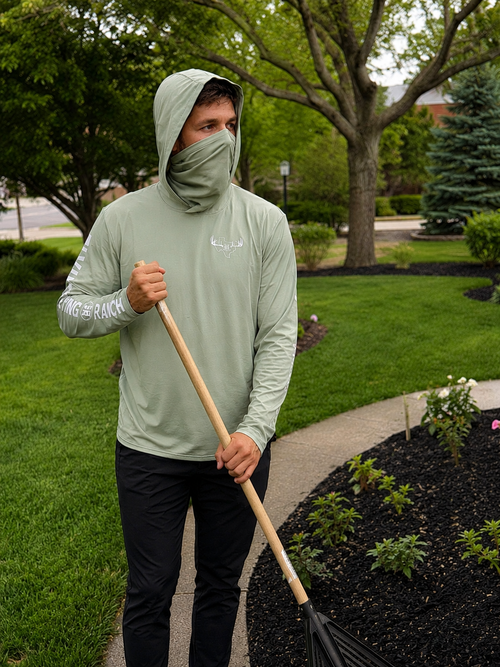 Shade Buff Hoodie — Custom Sun Protection with Face Gaiter (UPF 30+)