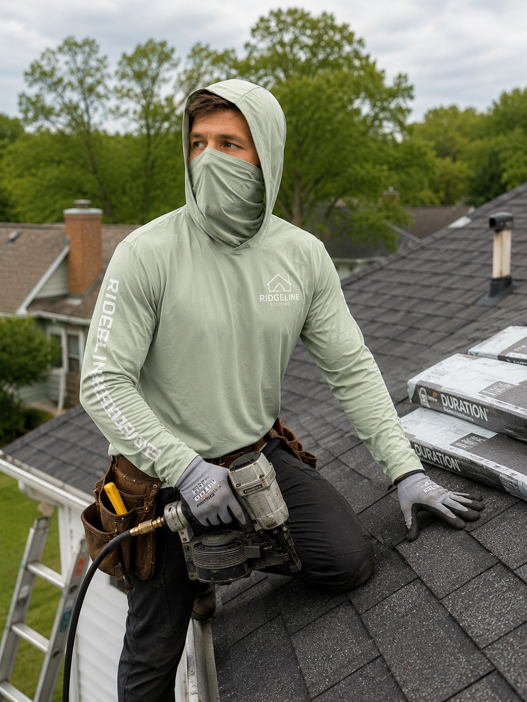 Shade Buff Hoodie — Custom Sun Protection with Face Gaiter (UPF 30+)